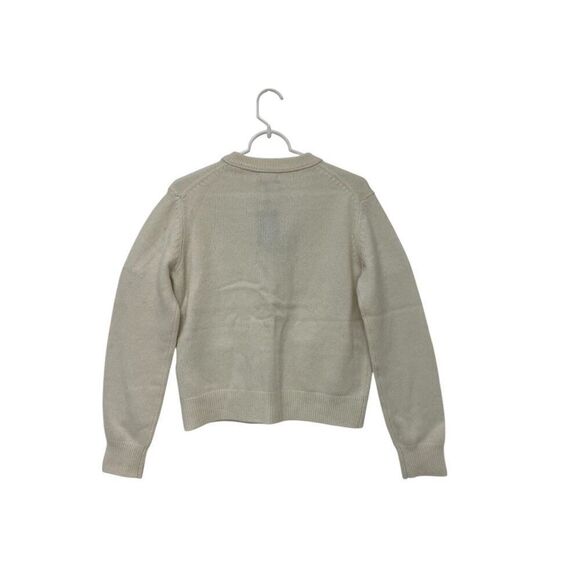 Massimo Dutti Women Cardigan Sweater S Cream Wool Gold Button 5702/620 NWD - Picture 2 of 16